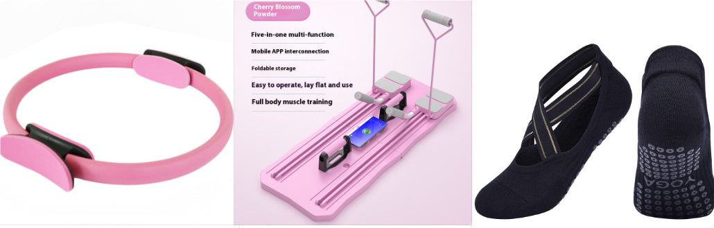 5-in-1 Fitness Board Upgrade | Multi-Functional Abdominal Wheel for Home Workouts – Blue or Pink