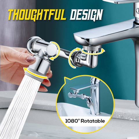 Swivel Universal Extension Bubbler – 1080° Rotary Splash-Proof Faucet Attachment
