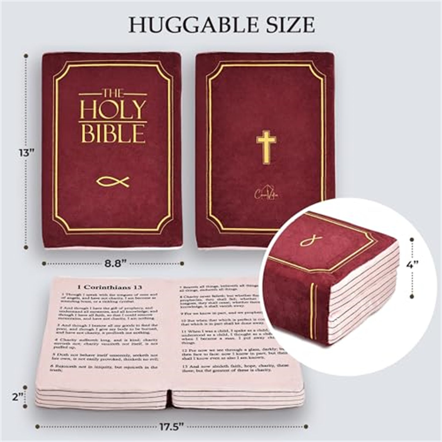 Stuffed Memory Sponge Bible Pillow Plush Toy – Best Christian Gift for Kids