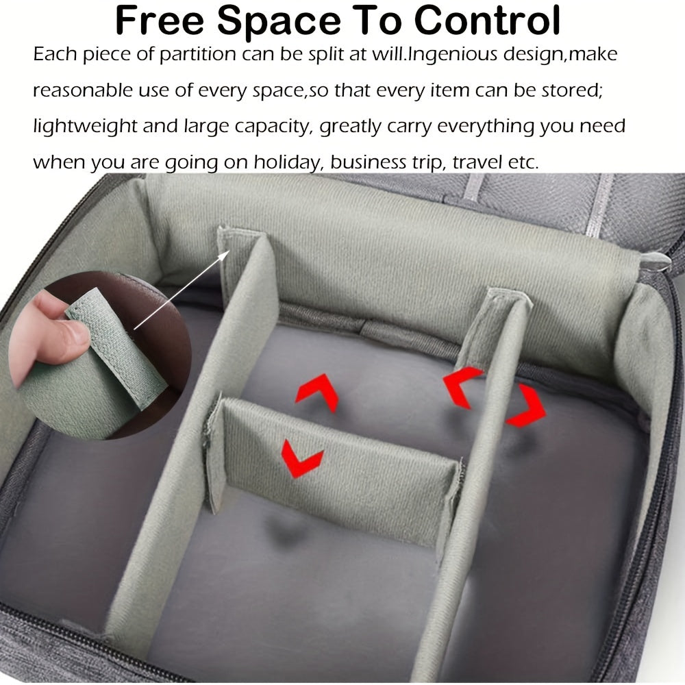 Waterproof Electronics Organizer | Travel Cable & Charger Storage Case with DIY Compartments