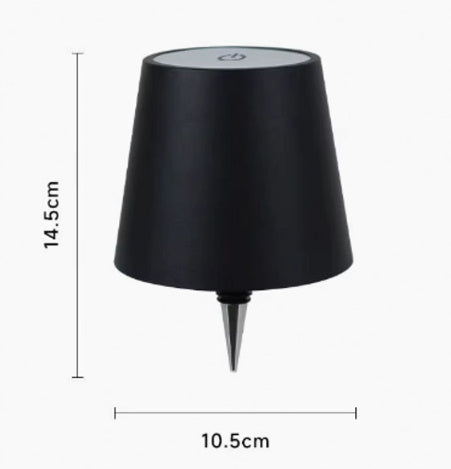 Creative LED Wine Bottle Table Lamp – Rechargeable & Dimmable Headlight