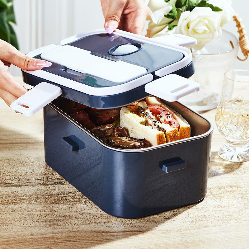 Dual-Purpose Electric Lunch Box for Car and Home with Vacuum Insulation & Waterless Heating, offering a 1.6-2.0L capacity. Perfect for on-the-go meals, this versatile lunch box ensures efficient heating without water, ideal for busy individuals. Whether you're commuting or working from home, this lunch box keeps your food warm with advanced insulation technology. Everything Amazing Shop.