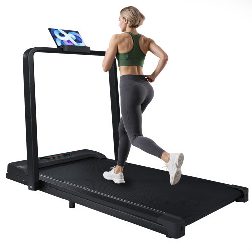 Folding Under Desk Treadmill for Home Office – Portable Walking & Running Machine with Bluetooth, Remote, LCD Display, and Phone Holder