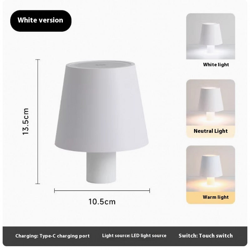 Creative LED Wine Bottle Table Lamp – Rechargeable & Dimmable Headlight