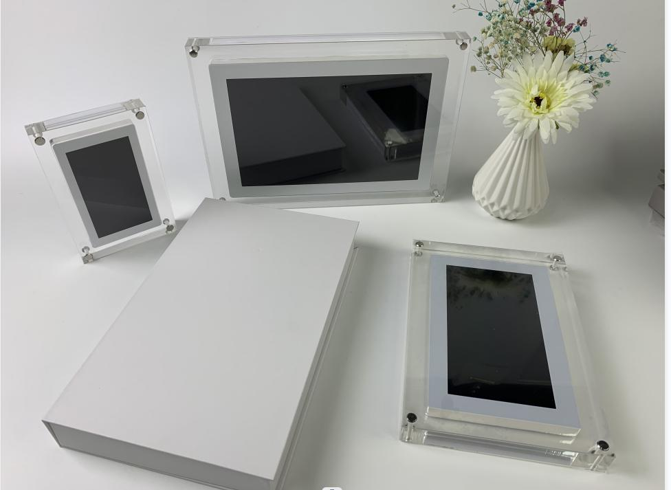 Acrylic Digital Photo Video Frame | 5-Inch & 7-Inch Battery-Powered Display