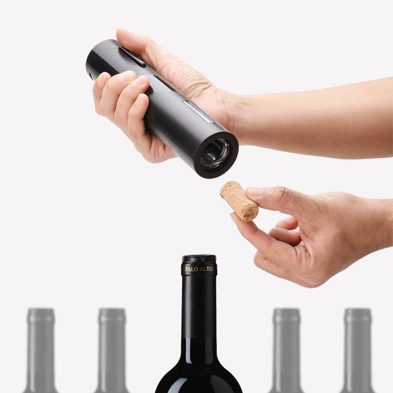 Five-in-One Electric Bottle Opener Set – Red Wine Decanter, Vacuum Stopper, and More | Perfect Business Gift, Wedding, and Housewarming Present
