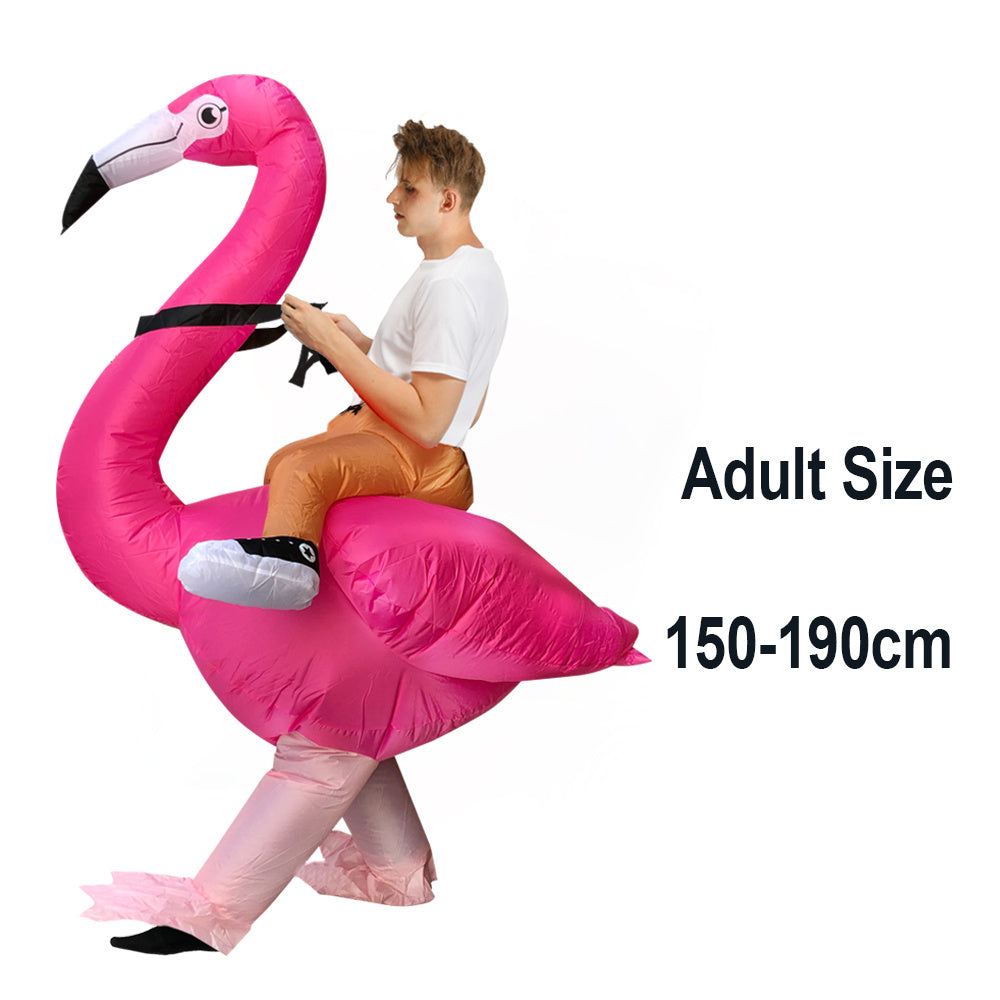 Hilarious Ride-On Inflatable Dinosaur Costume – Funny Chair Illusion Suit for Adults