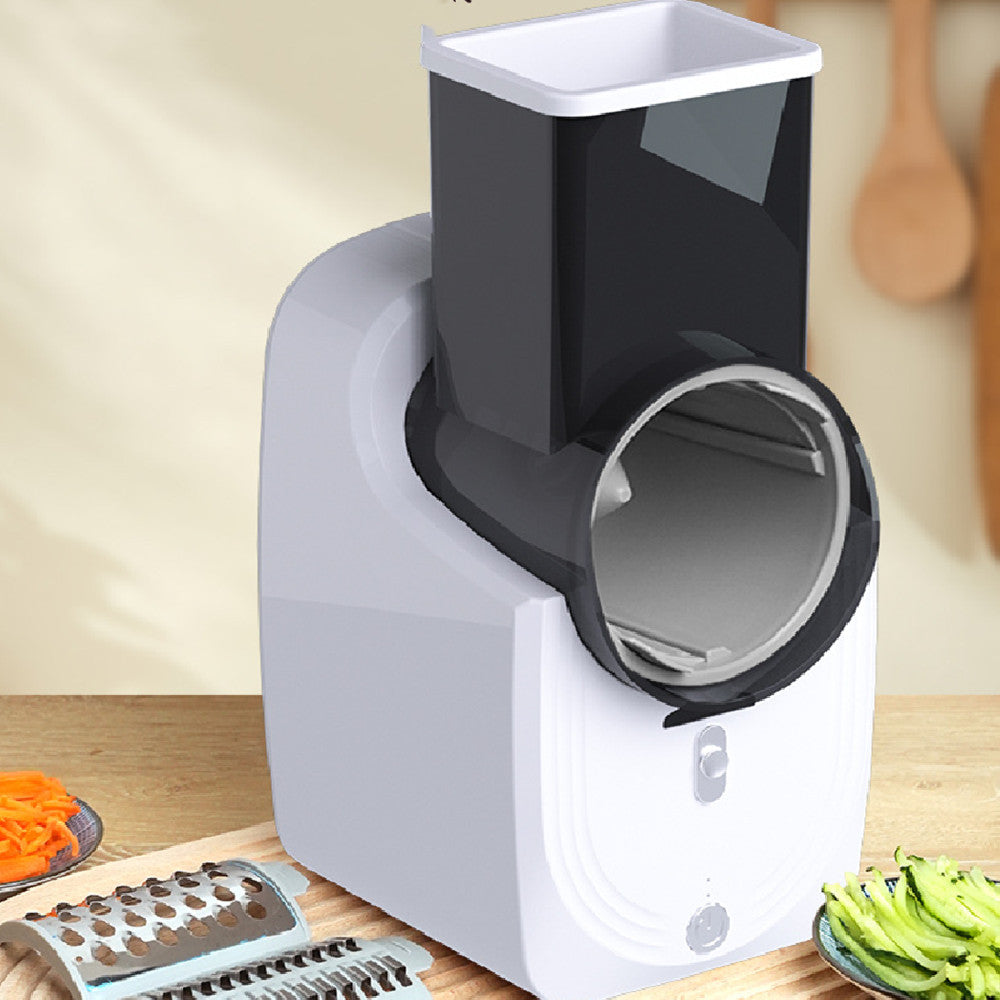 Electric Cyclone Metal Shredder, a versatile household multi-function vegetable cutter designed for fast and efficient shredding, chopping, and slicing. Perfect for cutting vegetables, fruits, and more with ease. Ideal for busy kitchens, this high-quality, durable shredder offers convenience and speed in food preparation. Everything Amazing Shop.