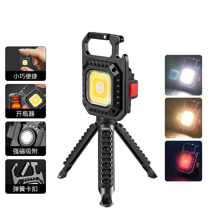 Mini Multifunctional Keychain Light – Outdoor Portable 30W LED with Bottle Opener and Emergency To