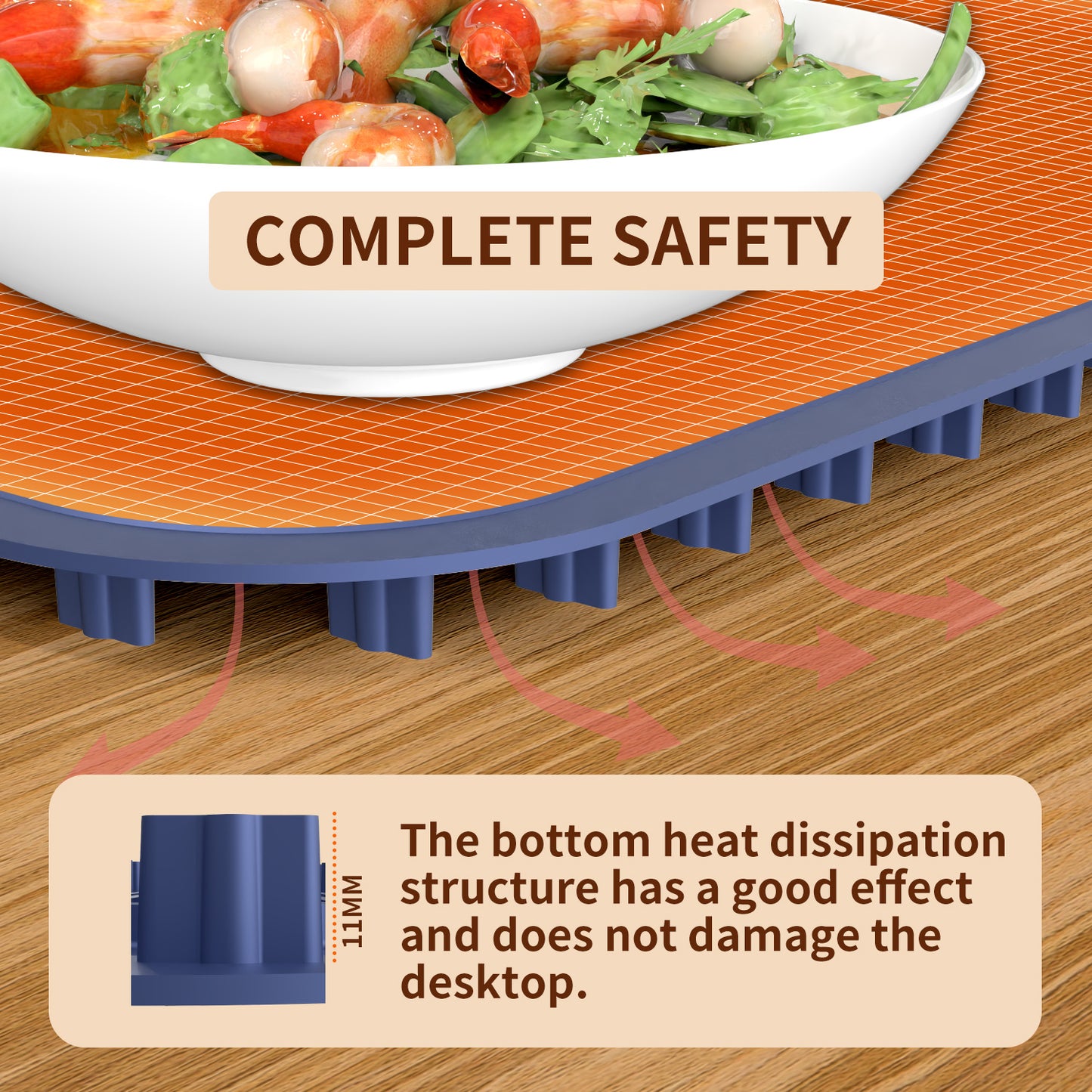 Foldable Electric Food Warming Mat – Portable Heating Plate for 8 Dishes with Adjustable Temperature & Timer