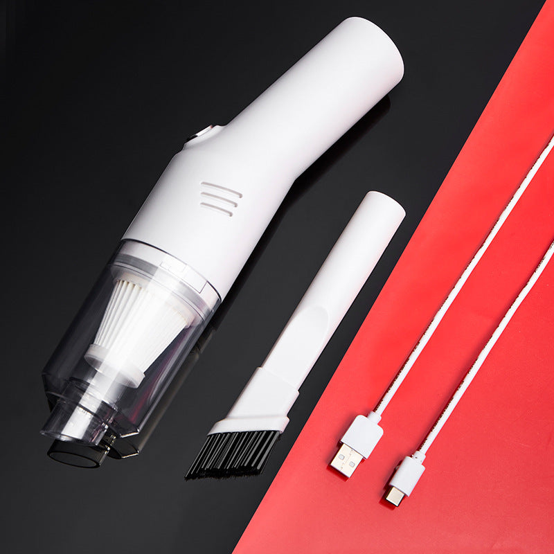 Wireless Car Vacuum Cleaner - Portable, USB Rechargeable, HEPA Filter, Strong Suction for Home & Car Cleaning