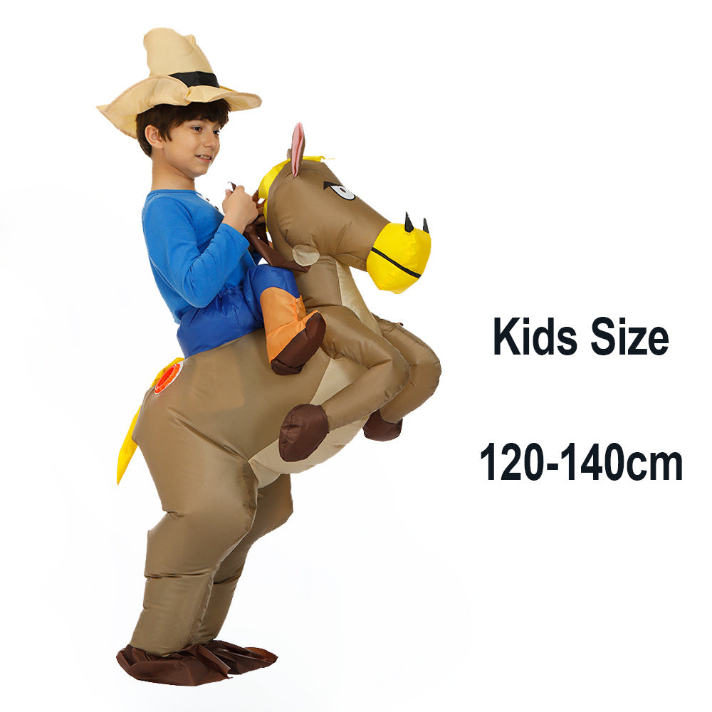 Hilarious Ride-On Inflatable Dinosaur Costume – Funny Chair Illusion Suit for Adults