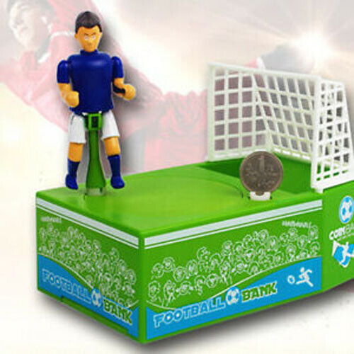 Electric Soccer Player Piggy Bank – Goal Kicking Football Money Saving Box for Kids