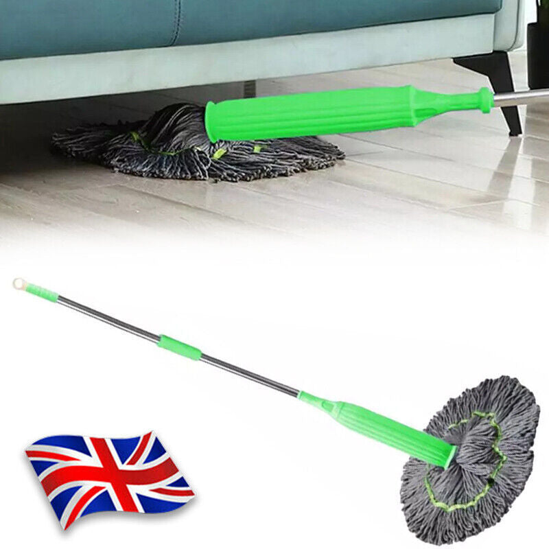 2-in-1 Self-Wringing Mop – Dehydrated Microfiber Twist Mop with 360° Rotating Head for Effortless Home Cleaning