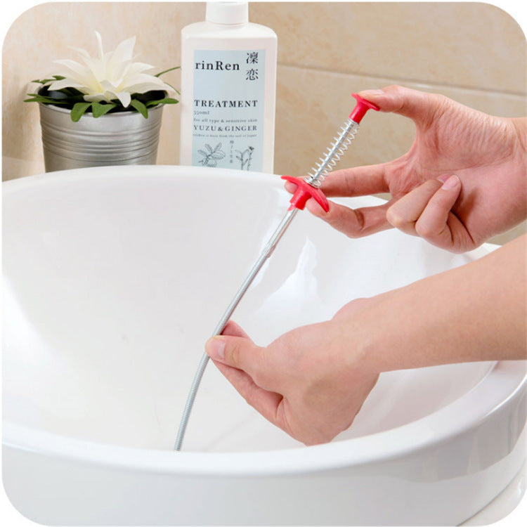 Four Claw Hand Pinch Pipe Unblocker for efficient kitchen sink drain cleaning. This high-quality tool easily clears clogged drains with its four powerful claws, providing a quick solution to blocked pipes. Perfect for homeowners and DIY enthusiasts, it ensures a hassle-free and clean kitchen sink. Effective, durable, and easy to use. Everything Amazing Shop for this product.