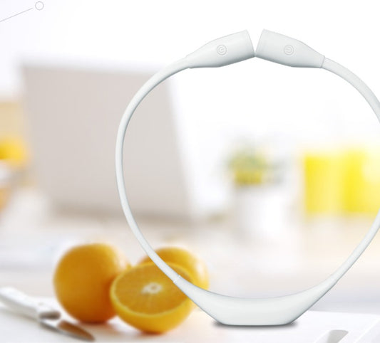 USB Dimmer Book Light – Handsfree LED Neck Reading Lamp with Adjustable Brightness, Flexible 360° Arm, and USB Rechargeable Battery – Ideal for Reading, Camping, and Night Jogging