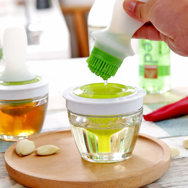 High-quality Kitchen Oil Brush Bottle with a folding glass and silicone design, perfect for applying barbecue and cooking oils. Ideal for grilling, baking, and enhancing your kitchen experience with precise oil control. Durable, easy to use, and clean, this oil dispenser offers convenience and style for any cooking task. Available at Everything Amazing Shop for this product.