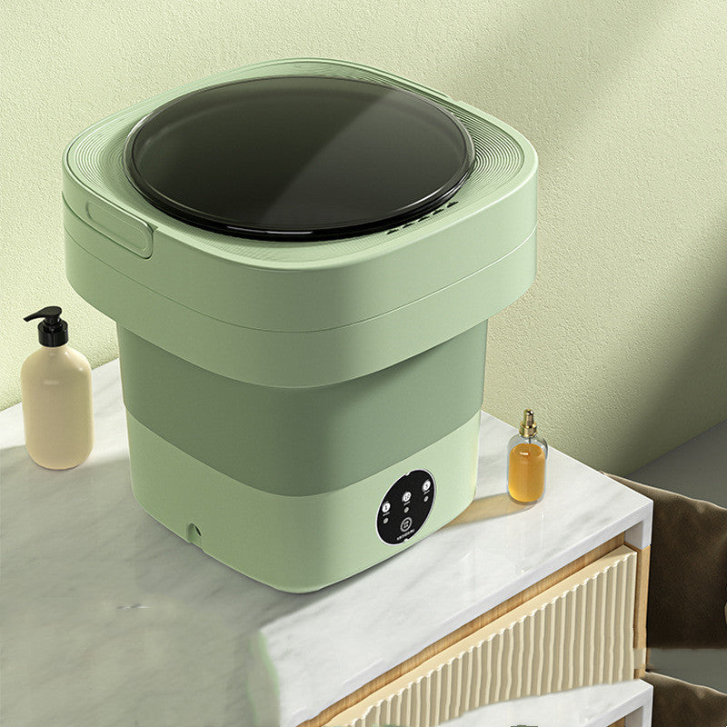 Mini Foldable Portable Washing Machine with a compact and powerful 5kg capacity, designed for small spaces, RVs, and travel. This space-saving washing machine is perfect for people on the go, offering efficient washing in a portable design. Everything Amazing shop for this product.