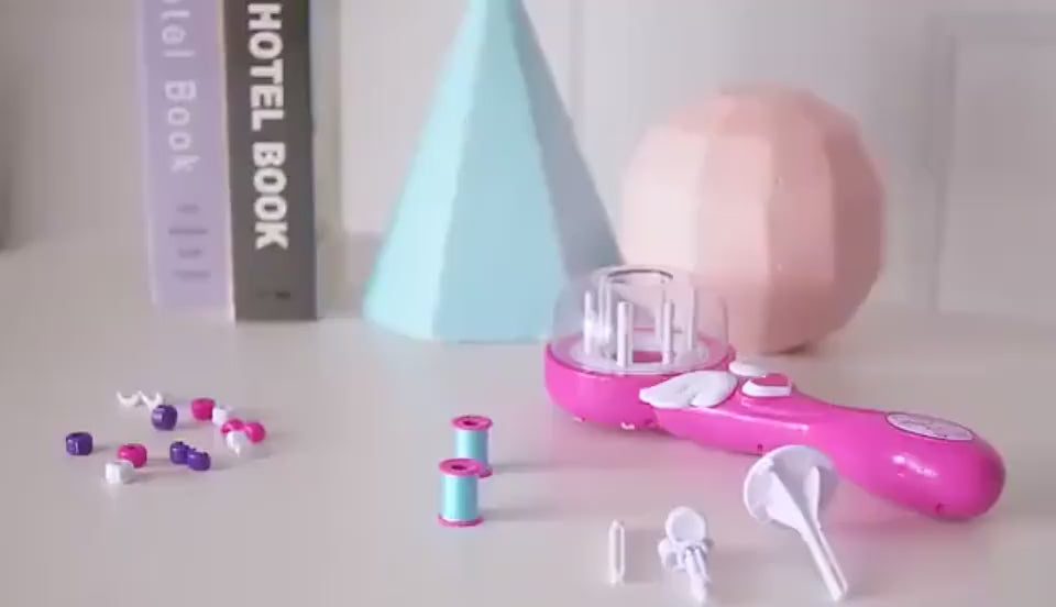 Girls Electric Hair Braiding Machine Toy – DIY Twist Braider for Kids Aged 7–14