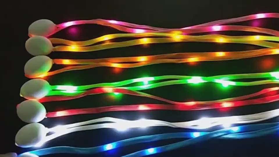 LED Glow Shoelaces for Trainers – Light-Up Fibre Optic Laces with Flashing Modes