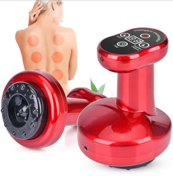 Wireless Gua Sha Cupping Massager main view – sleek handheld massage device with smart suction technology