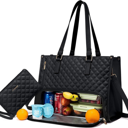 Women's Thermal Insulated Lunch Box – Leakproof Crossbody Tote & Multi-Purpose Storage Bag for Fresh Meals