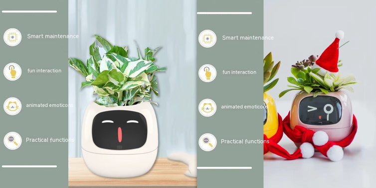 Smart Planter – AI-Powered Plant Care with 49+ Expressions, Smart Sensors, and Real-Time Water Monitoring
