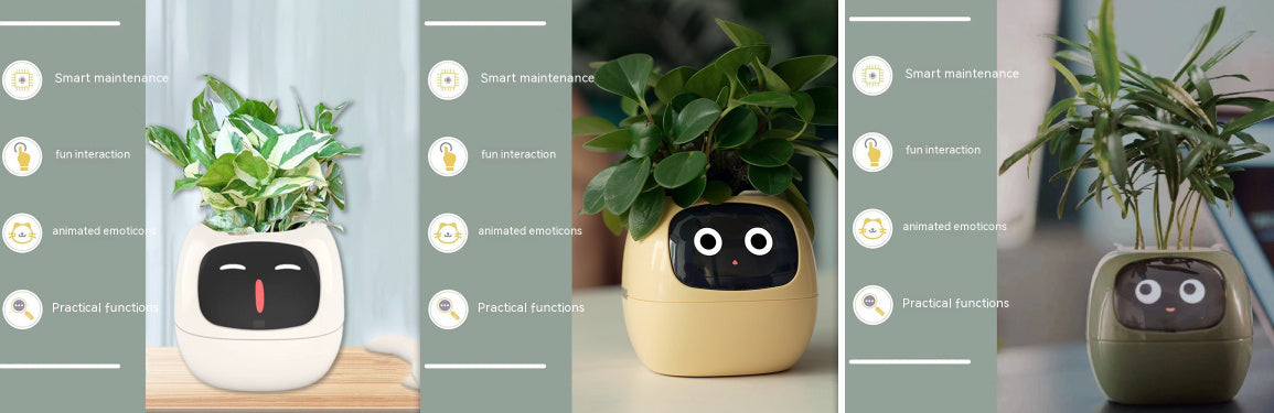Smart Planter – AI-Powered Plant Care with 49+ Expressions, Smart Sensors, and Real-Time Water Monitoring