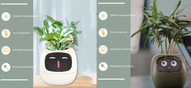 Smart Planter – AI-Powered Plant Care with 49+ Expressions, Smart Sensors, and Real-Time Water Monitoring