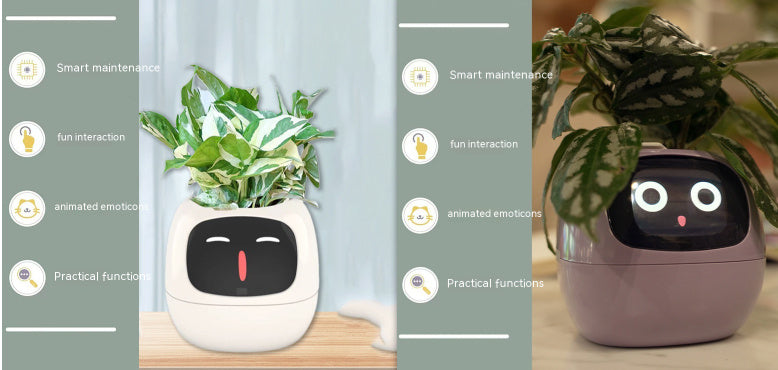 Smart Planter – AI-Powered Plant Care with 49+ Expressions, Smart Sensors, and Real-Time Water Monitoring