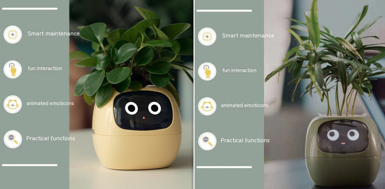 Smart Planter – AI-Powered Plant Care with 49+ Expressions, Smart Sensors, and Real-Time Water Monitoring