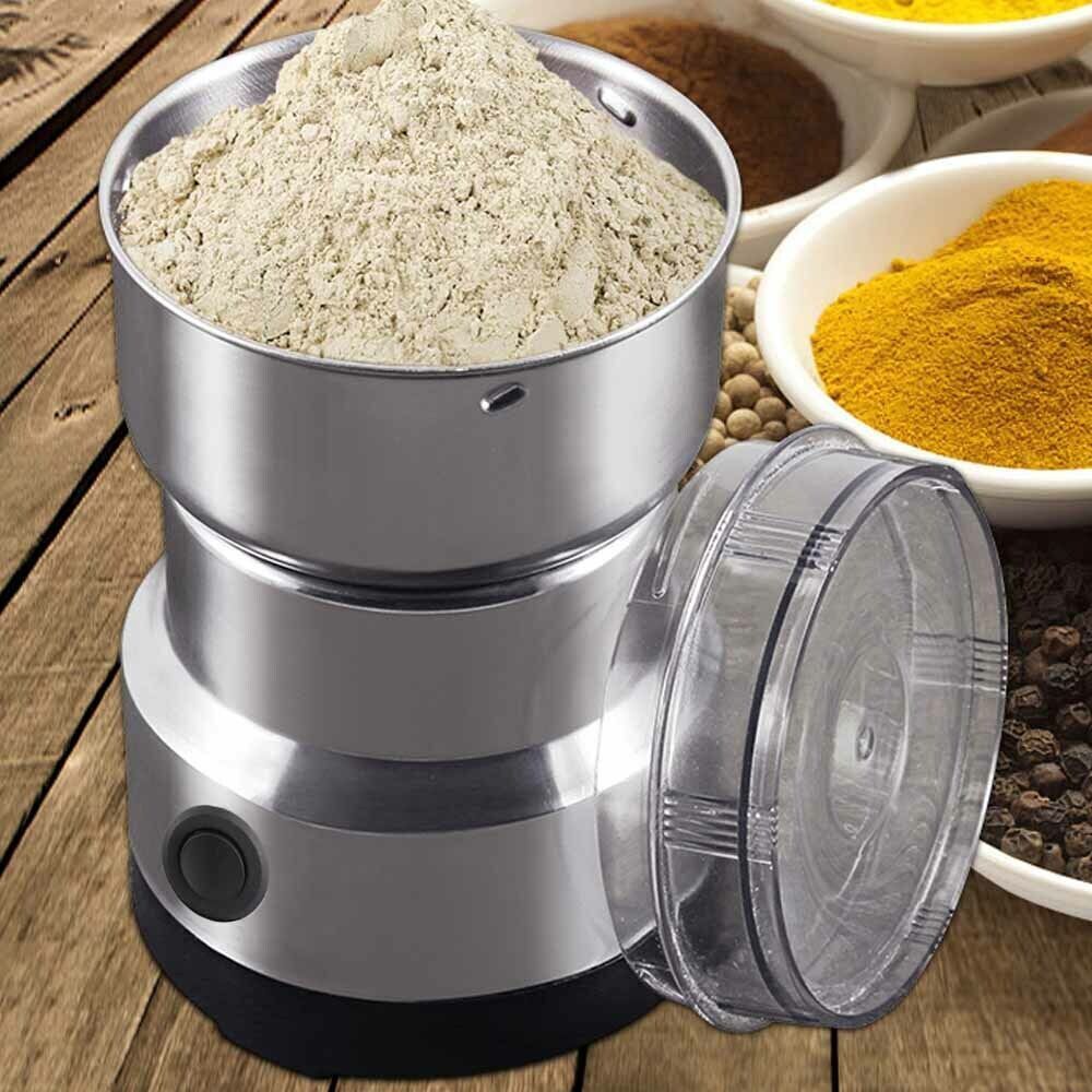 Electric Coffee Grinder UK – 200W Stainless Steel Blade Grinder for Coffee, Nuts, Spices & Beans, Fast & Uniform Grinding
