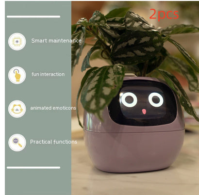 Smart Planter – AI-Powered Plant Care with 49+ Expressions, Smart Sensors, and Real-Time Water Monitoring
