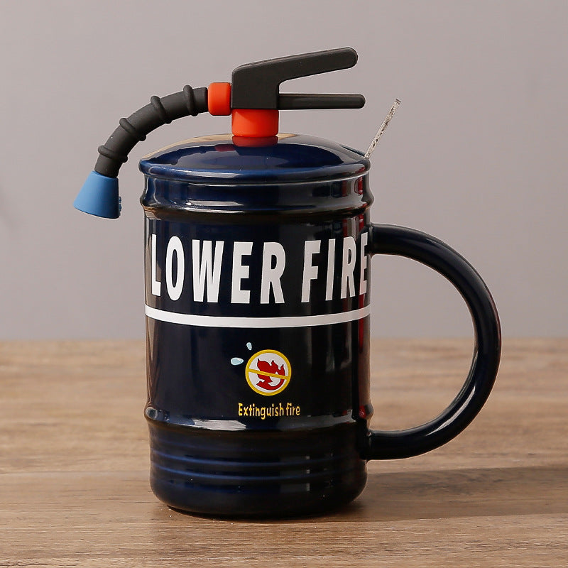 Funny Fire Extinguisher Mug | Creative Ceramic Mug 480ml - Perfect Gift for Firefighter Enthusiasts