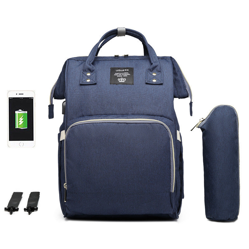 Mummy Bag with USB Port and Multi-Functional Design – Stylish and Practical Baby Care Backpack