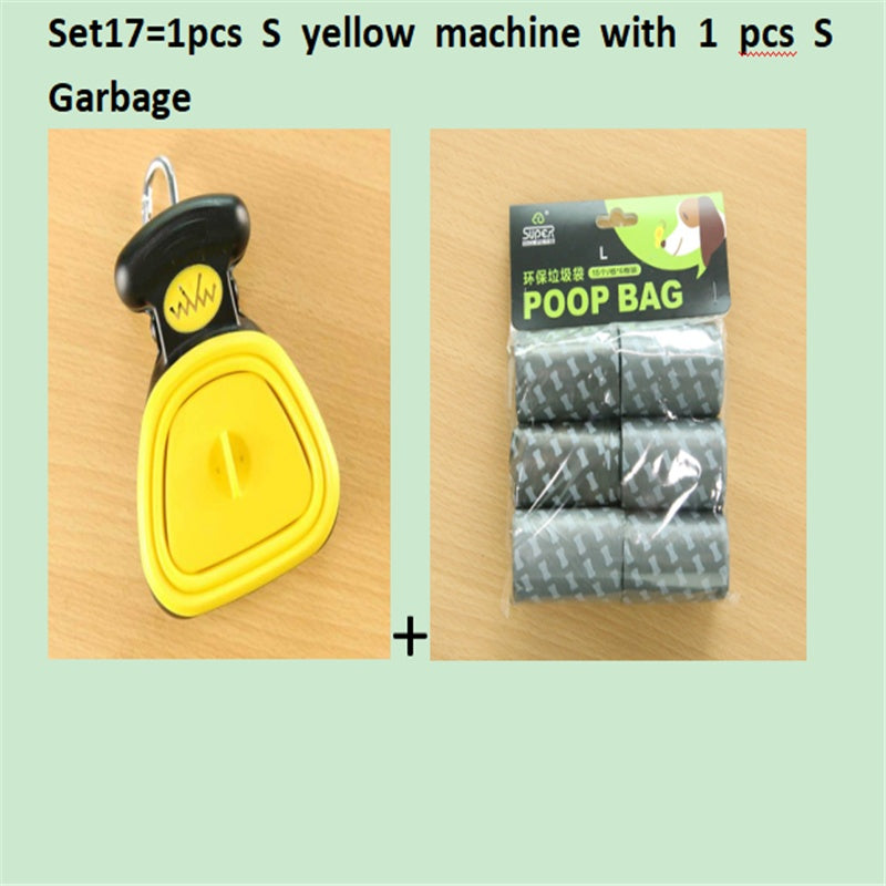 Dog Pooper Scooper with Decomposable Bags – Foldable Pet Waste Cleaner for Easy Pickup