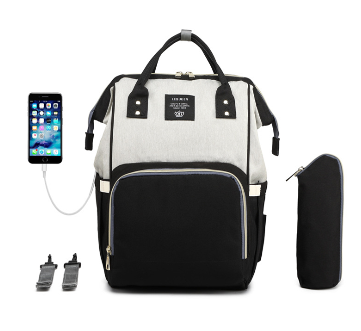 Mummy Bag with USB Port and Multi-Functional Design – Stylish and Practical Baby Care Backpack