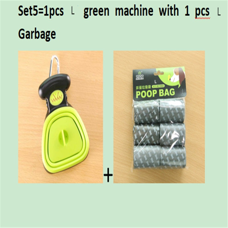 Dog Pooper Scooper with Decomposable Bags – Foldable Pet Waste Cleaner for Easy Pickup