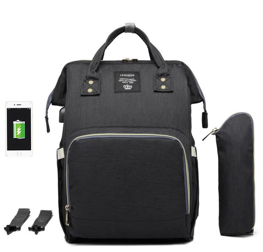 Mummy Bag with USB Port and Multi-Functional Design – Stylish and Practical Baby Care Backpack