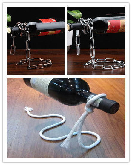 Floating Wine Holder | Artistic Wine Rack for Home Decoration