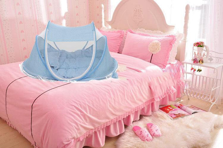 Foldable Baby Bed Net with Pillow - Everything Amazing