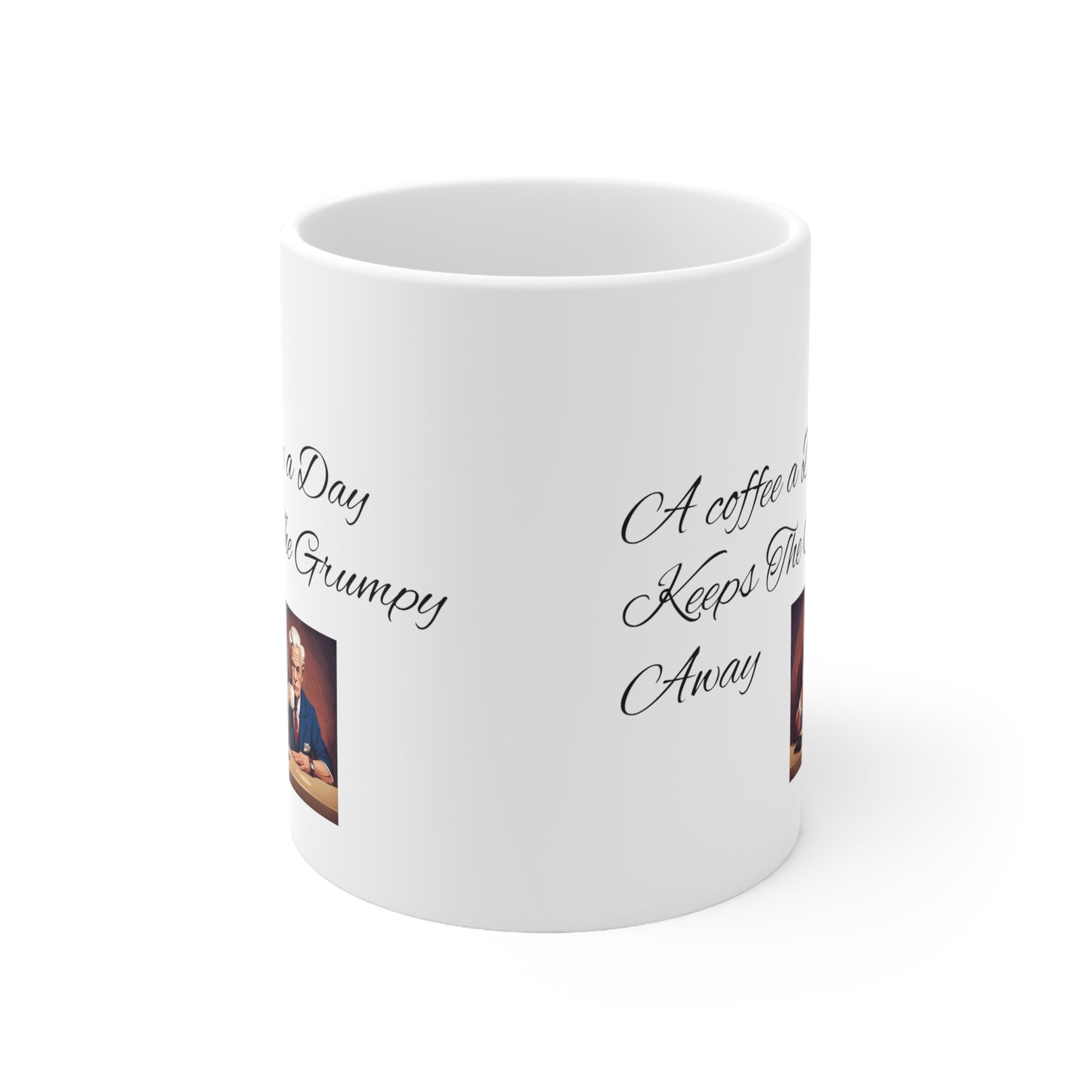 Customisable 11oz Ceramic Mug – Microwave & Dishwasher Safe, BPA-Free