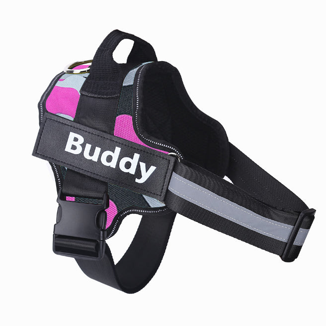 Personalised No-Pull Dog Harness – Reflective, Adjustable & Breathable Vest for Small to Large Dogs