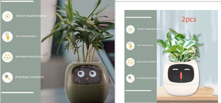 Smart Planter – AI-Powered Plant Care with 49+ Expressions, Smart Sensors, and Real-Time Water Monitoring