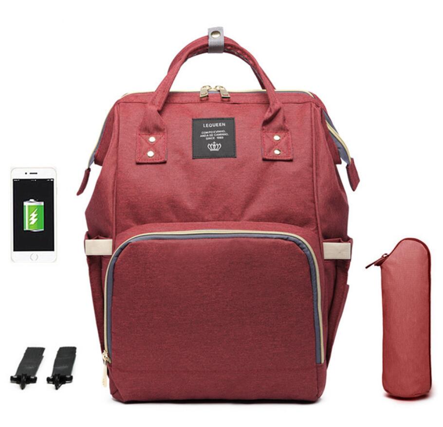 Mummy Bag with USB Port and Multi-Functional Design – Stylish and Practical Baby Care Backpack