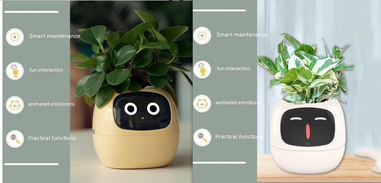 Smart Planter – AI-Powered Plant Care with 49+ Expressions, Smart Sensors, and Real-Time Water Monitoring