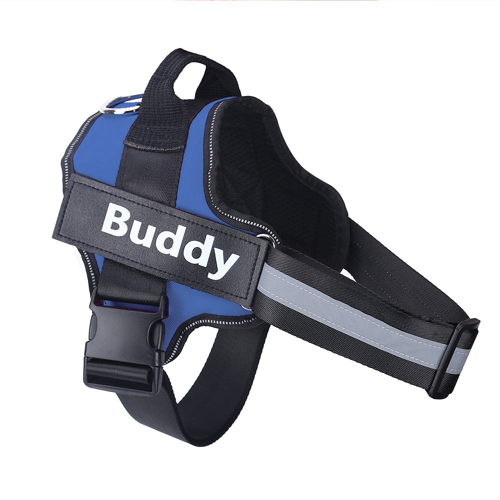 Personalised No-Pull Dog Harness – Reflective, Adjustable & Breathable Vest for Small to Large Dogs