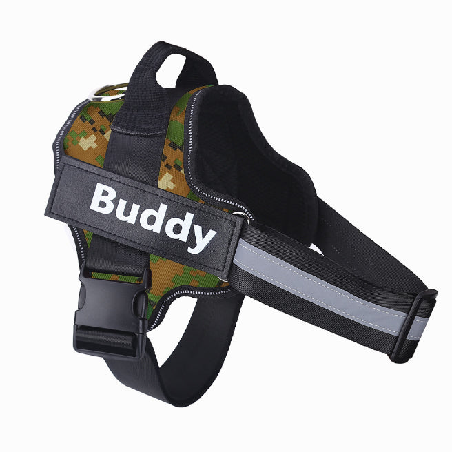 Personalised No-Pull Dog Harness – Reflective, Adjustable & Breathable Vest for Small to Large Dogs