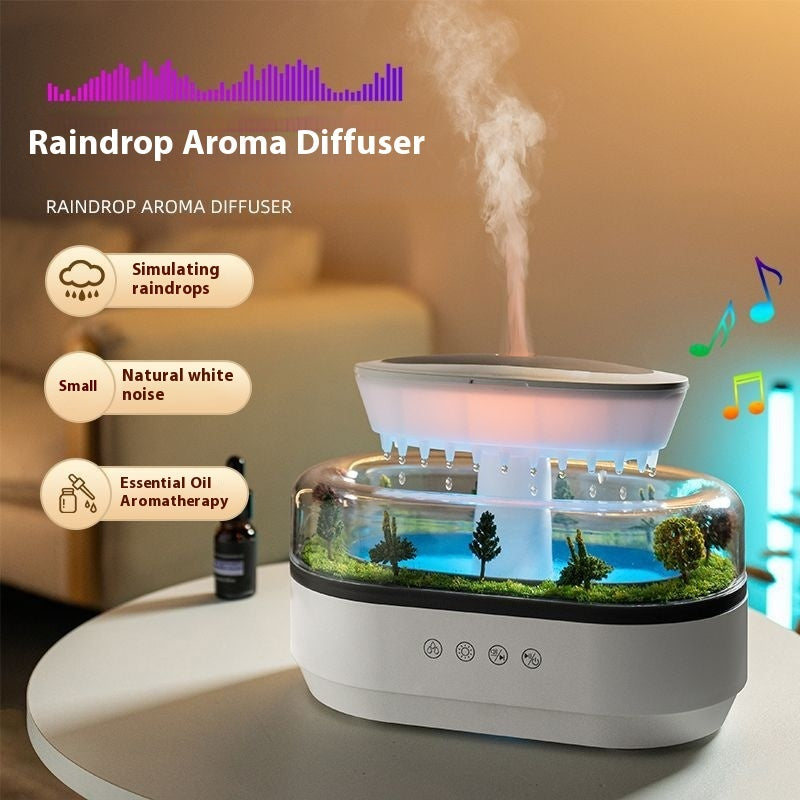 Raindrop Micro Landscape Aroma Diffuser - Humidifier for Bedroom & Household