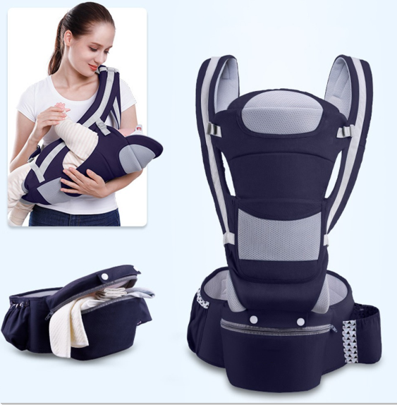 Blue Multifunction Hip Baby Carrier 